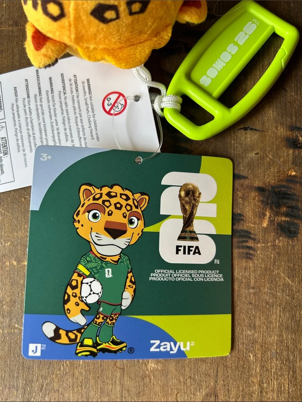 NEW Zayu Jaguar FIFA World Cup 2026 mascot official plush keychain